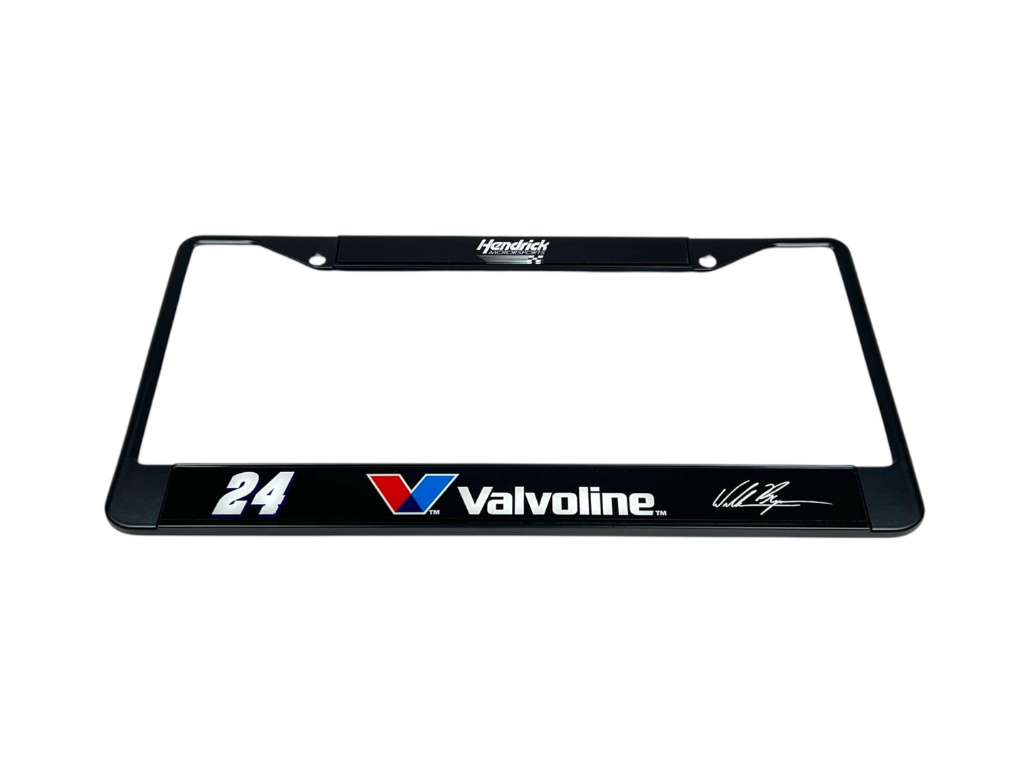 William Byron #24 Valvoline Black License Plate Frame