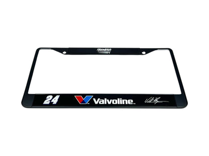 William Byron #24 Valvoline Black License Plate Frame