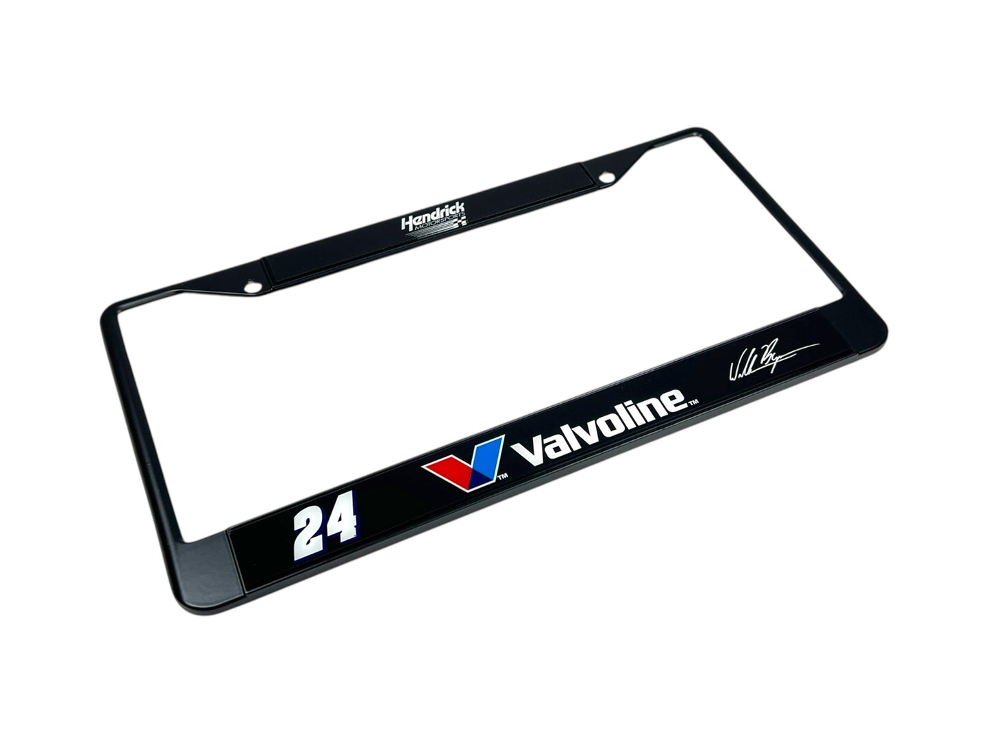 William Byron #24 Valvoline Black License Plate Frame