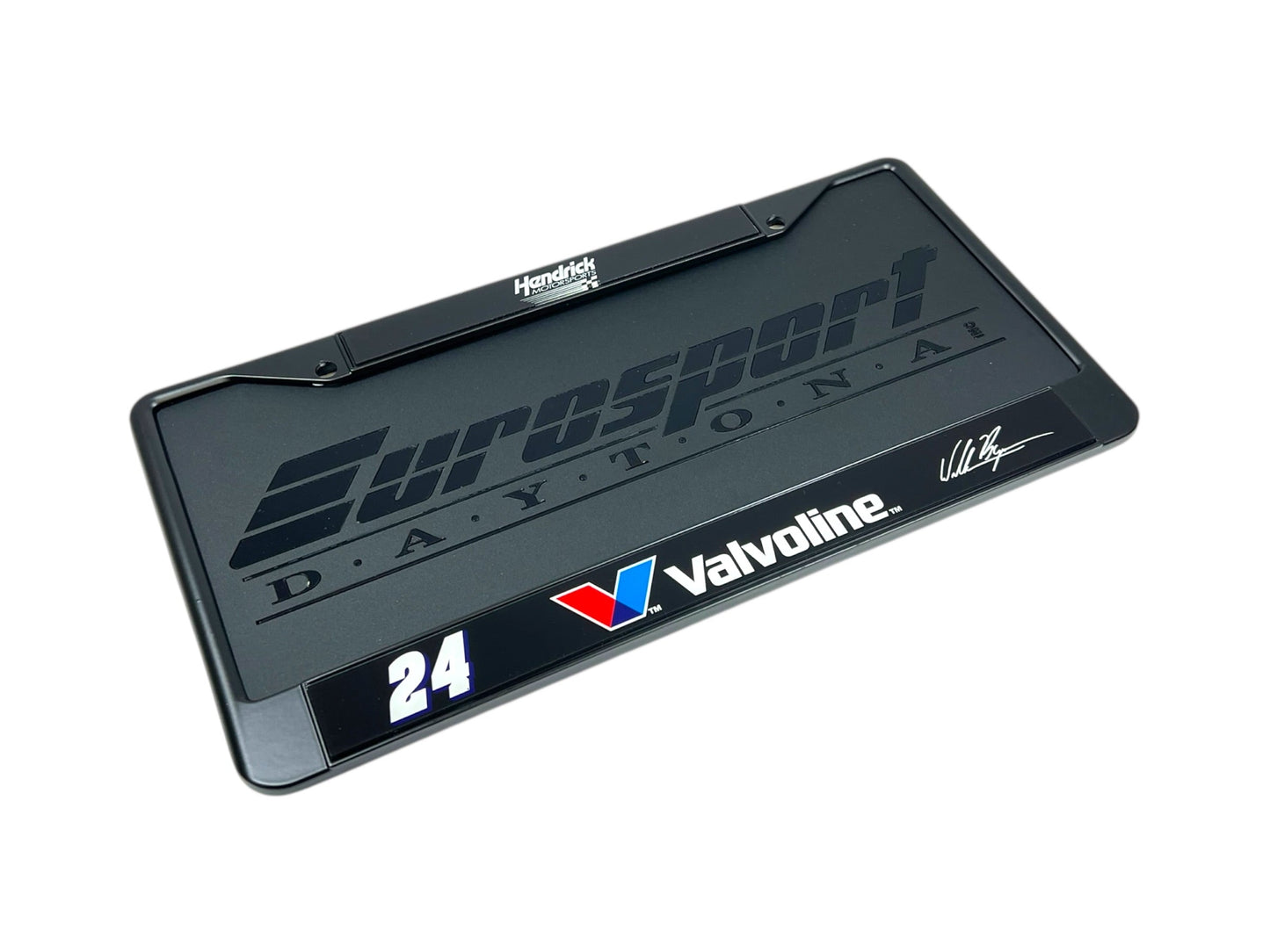 William Byron #24 Valvoline Black License Plate Frame