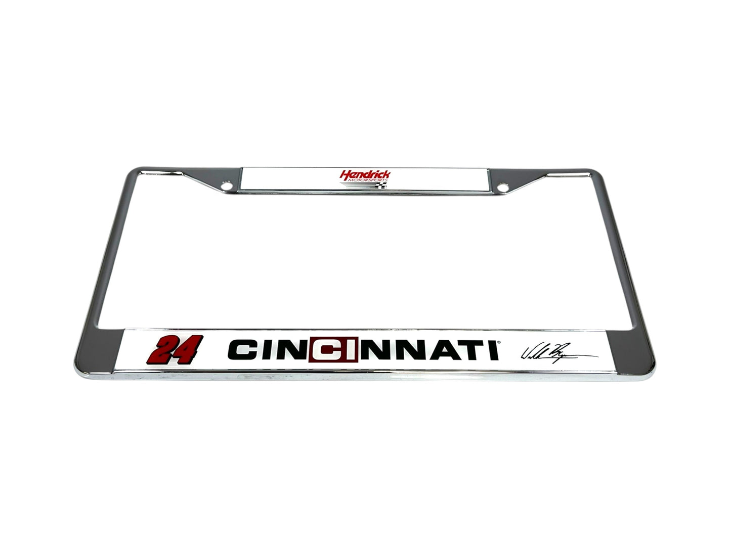 William Byron #24 Cincinnati Chrome License Plate Frame