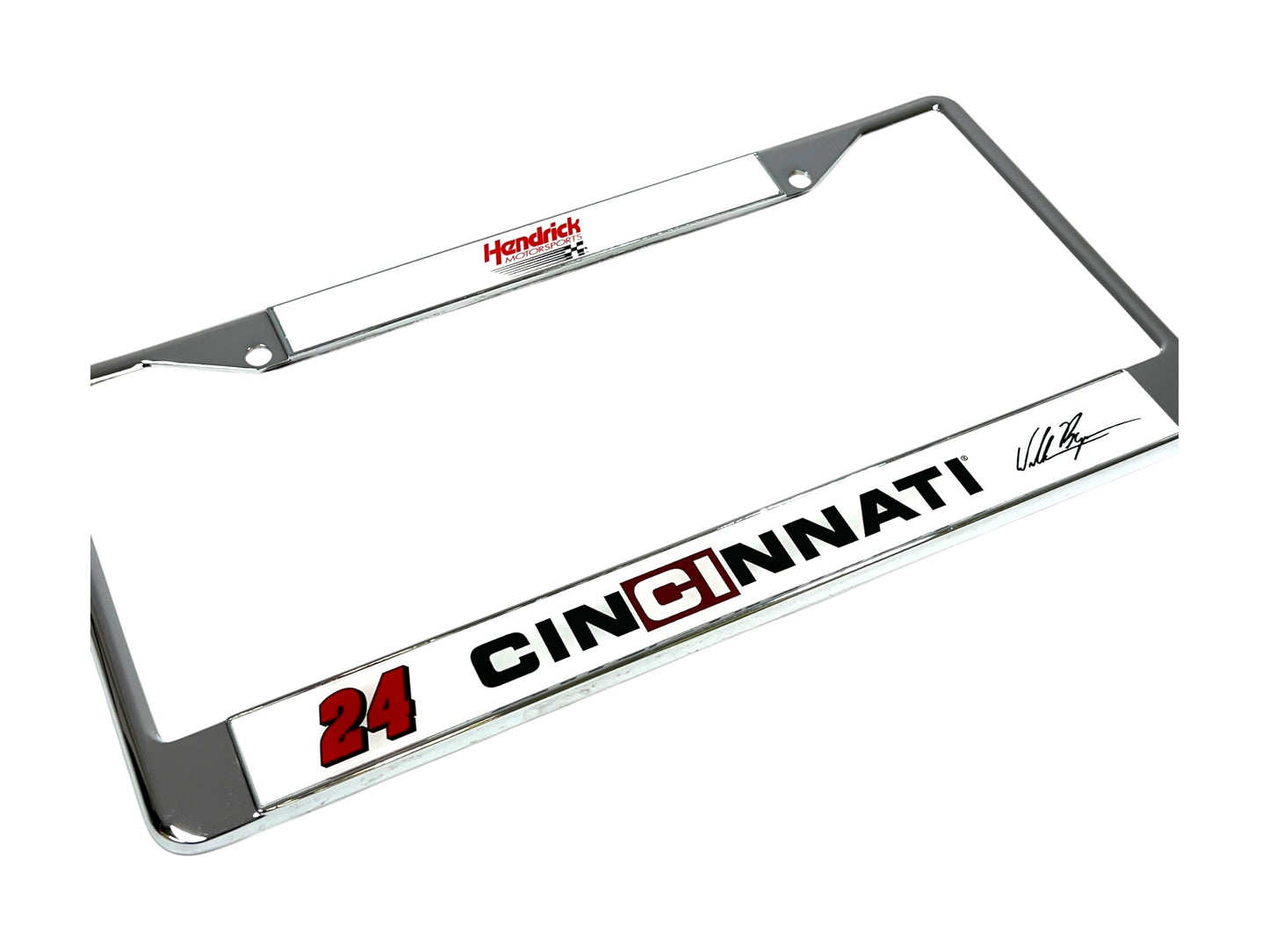 William Byron #24 Cincinnati Chrome License Plate Frame