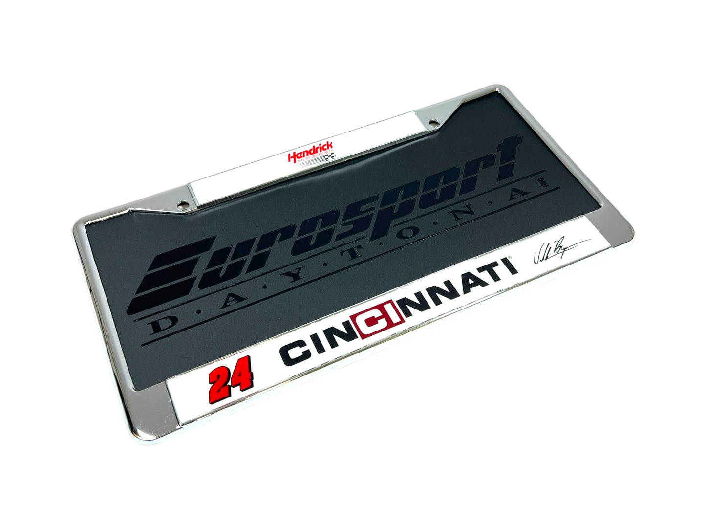 William Byron #24 Cincinnati Chrome License Plate Frame