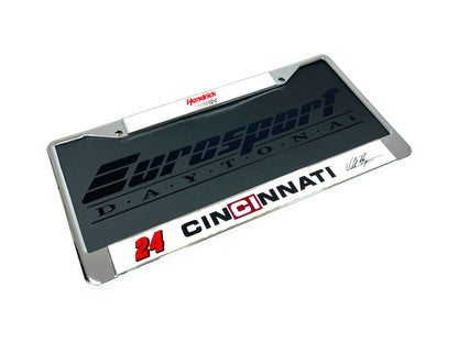 William Byron #24 Cincinnati Chrome License Plate Frame