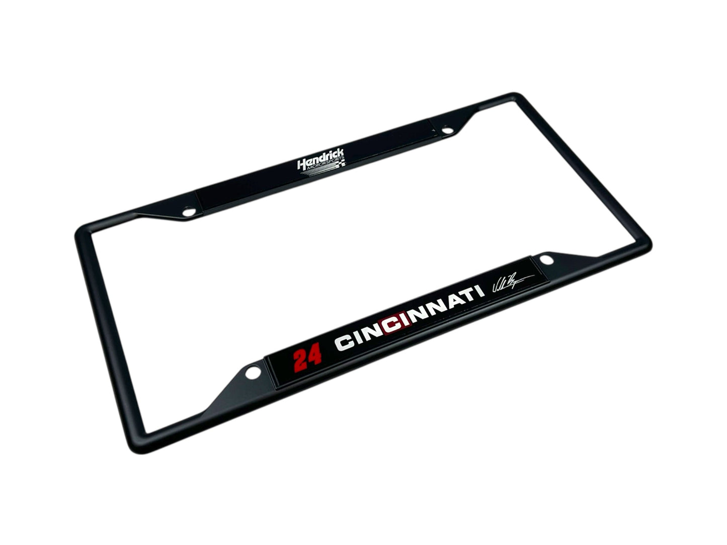 William Byron #24 Cincinnati Black License Plate Frame