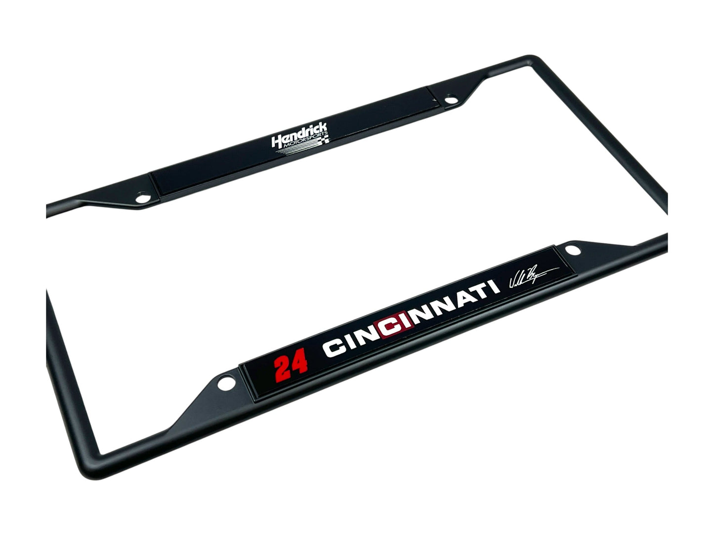 William Byron #24 Cincinnati Black License Plate Frame