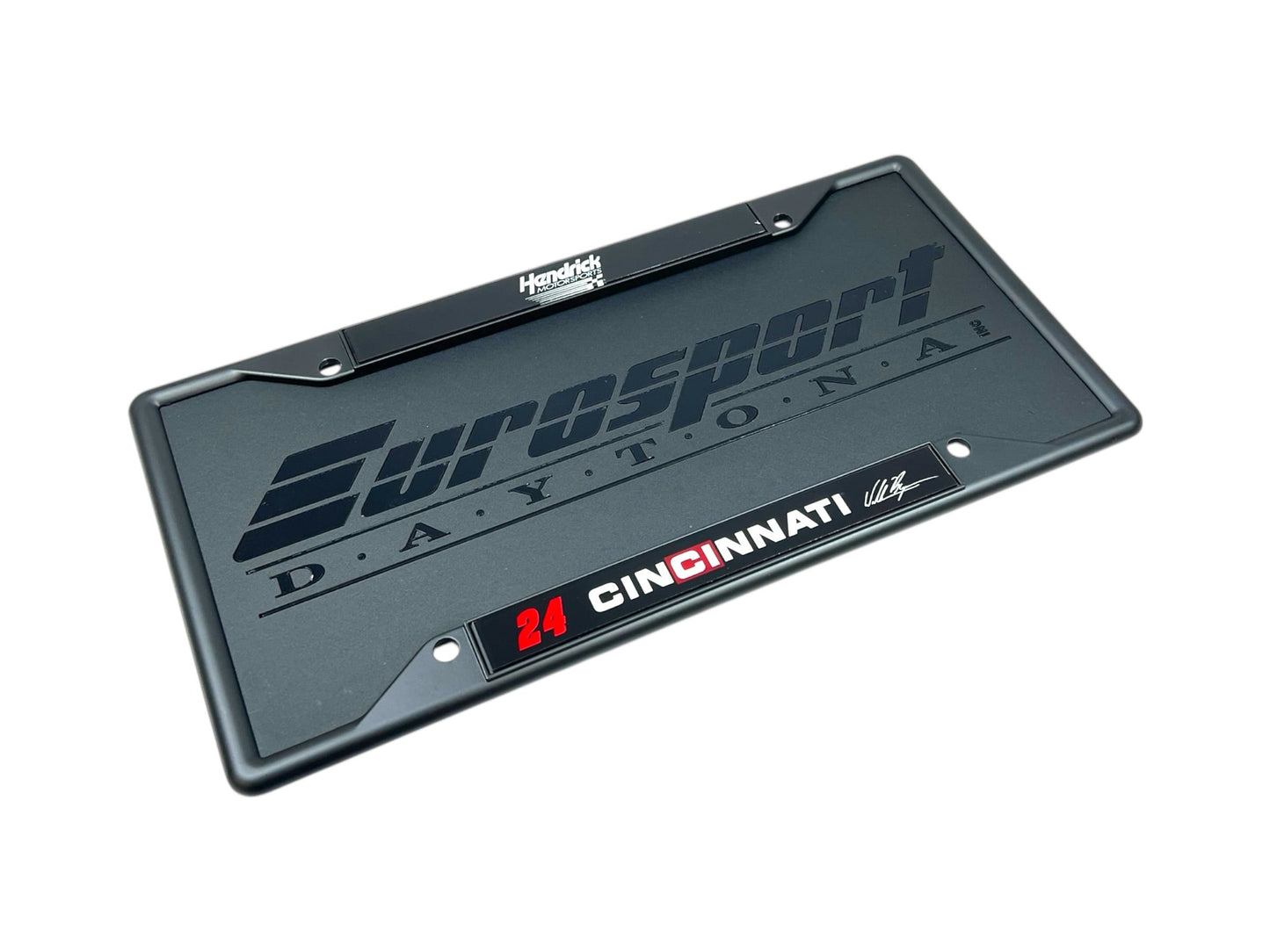 William Byron #24 Cincinnati Black License Plate Frame
