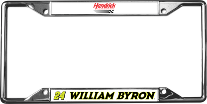William Byron #24 Raptor Chrome License Plate Frame