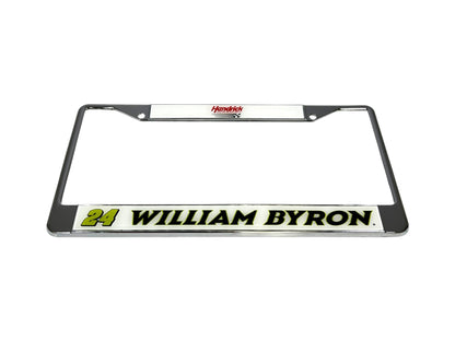 William Byron #24 Raptor Chrome License Plate Frame