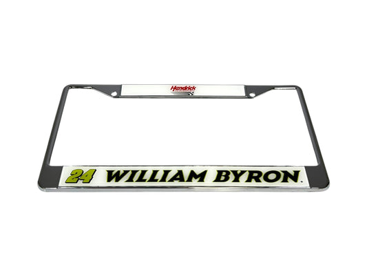 William Byron #24 Raptor Chrome License Plate Frame