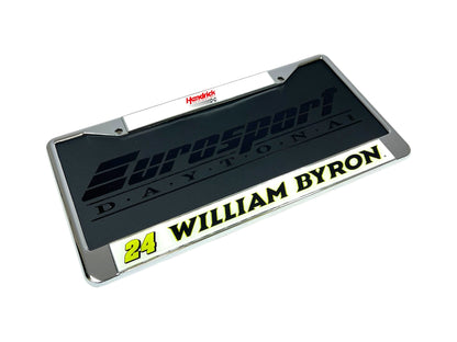 William Byron #24 Raptor Chrome License Plate Frame