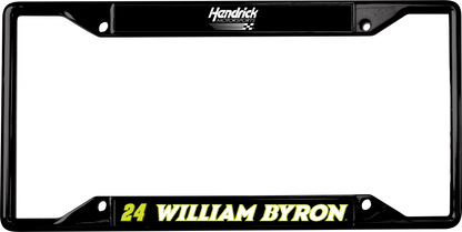 William Byron #24 Raptor Black License Plate Frame