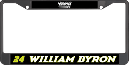 William Byron #24 Raptor Black License Plate Frame