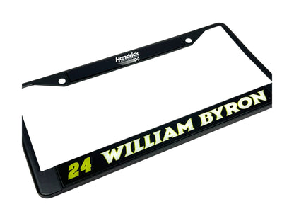 William Byron #24 Raptor Black License Plate Frame