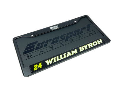 William Byron #24 Raptor Black License Plate Frame
