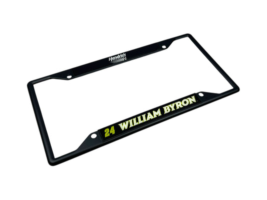 William Byron #24 Raptor Black License Plate Frame
