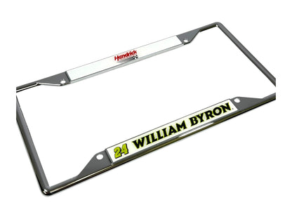 William Byron #24 Raptor Chrome License Plate Frame
