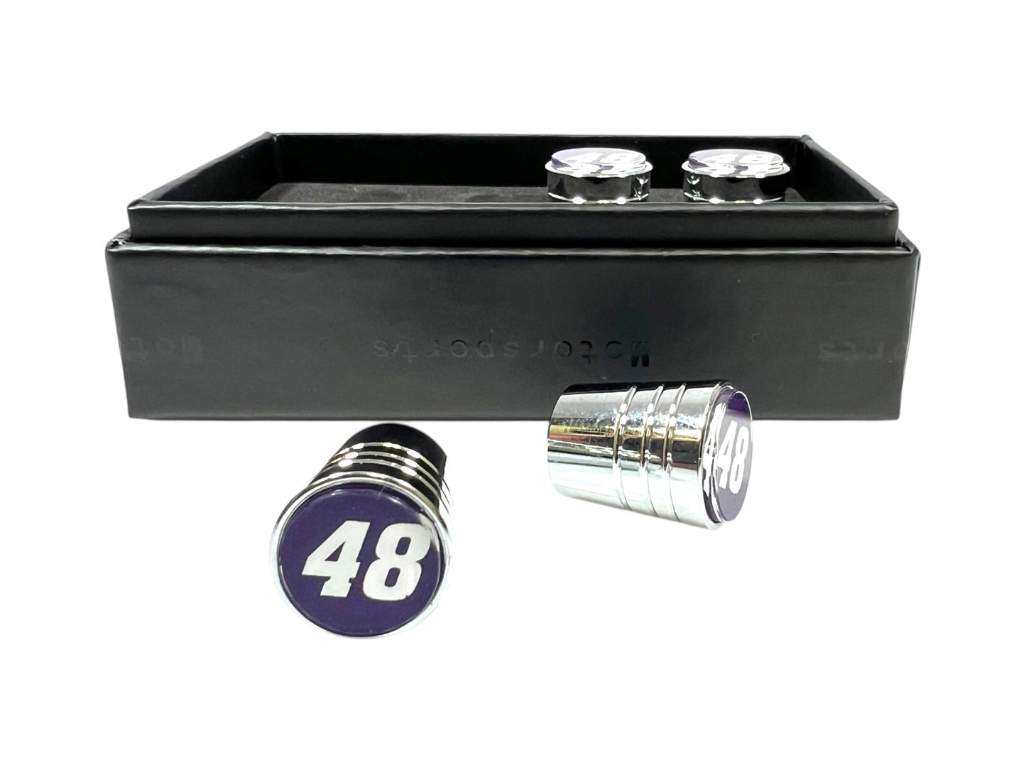 Alex Bowman #48 Ally Chrome Tapered Valve Stem Caps