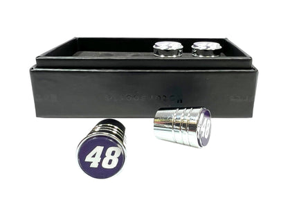 Alex Bowman #48 Ally Chrome Tapered Valve Stem Caps