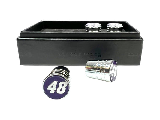 Alex Bowman #48 Ally Chrome Tapered Valve Stem Caps