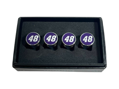 Alex Bowman #48 Ally Chrome Tapered Valve Stem Caps