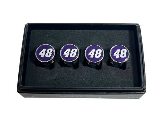 Alex Bowman #48 Ally Chrome Tapered Valve Stem Caps
