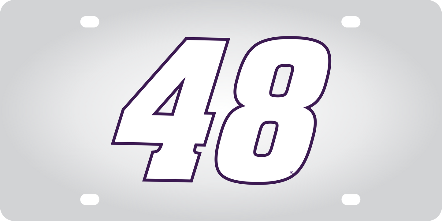 Alex Bowman #48 Ally Stainless Steel License Plate