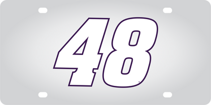 Alex Bowman #48 Ally Stainless Steel License Plate