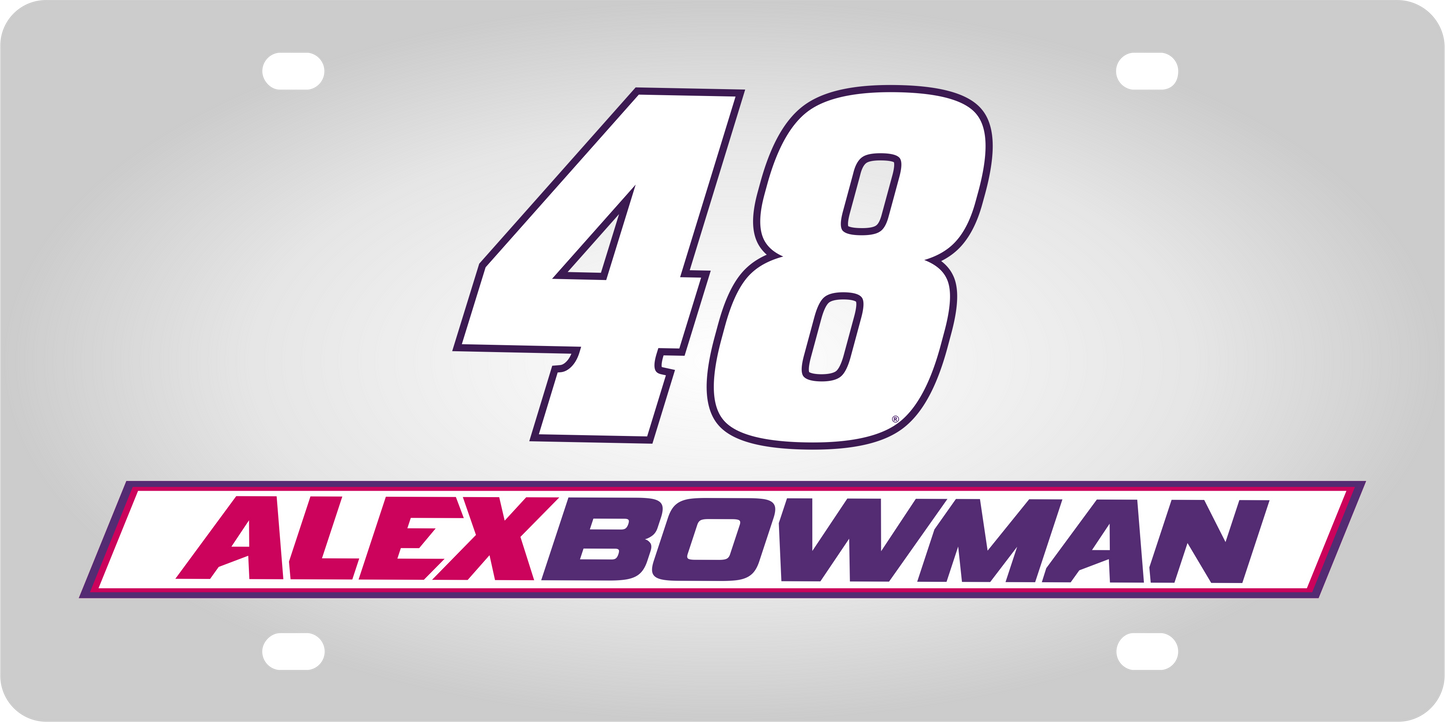 Alex Bowman #48 Ally Stainless Steel License Plate