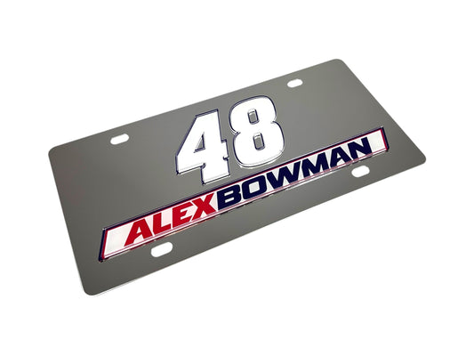 Alex Bowman #48 Ally Stainless Steel License Plate