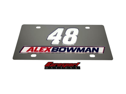 Alex Bowman #48 Ally Stainless Steel License Plate