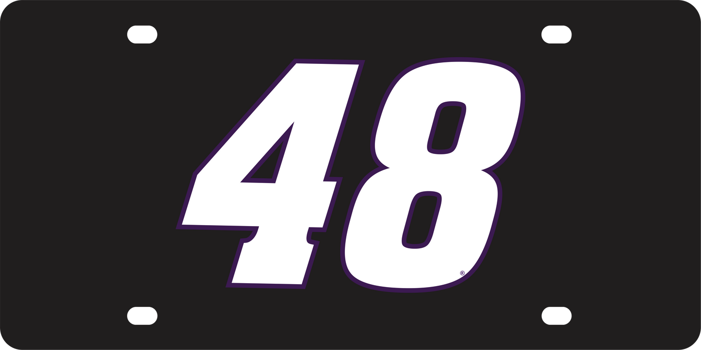 Alex Bowman #48 Ally Acrylic License Plate