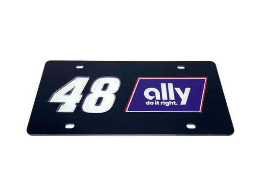 Alex Bowman #48 Ally Acrylic License Plate