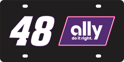 Alex Bowman #48 Ally Acrylic License Plate