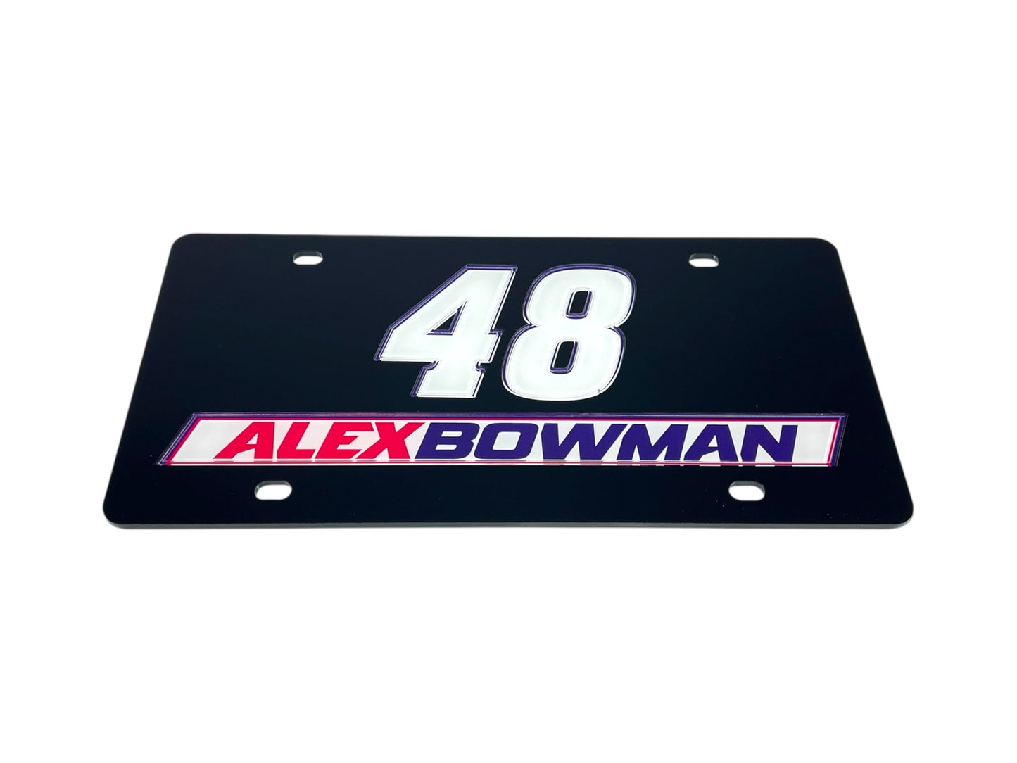 Alex Bowman #48 Ally Name Rail Acrylic License Plate