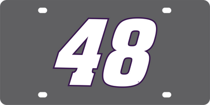 Alex Bowman #48 Ally Carbon Steel License Plate
