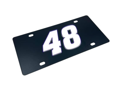 Alex Bowman #48 Ally Carbon Steel License Plate