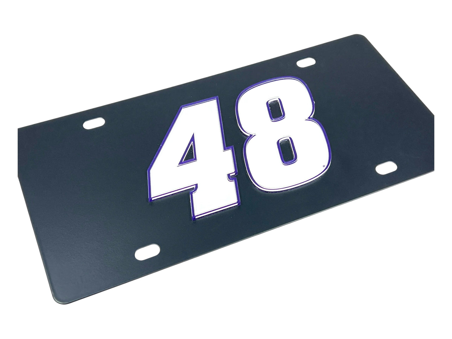 Alex Bowman #48 Ally Carbon Steel License Plate