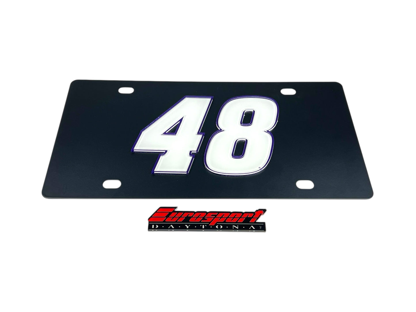 Alex Bowman #48 Ally Carbon Steel License Plate