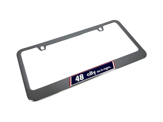 Alex Bowman #48 Ally Chrome License Plate Frame