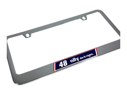 Alex Bowman #48 Ally Chrome License Plate Frame