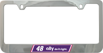 Alex Bowman #48 Ally Chrome License Plate Frame