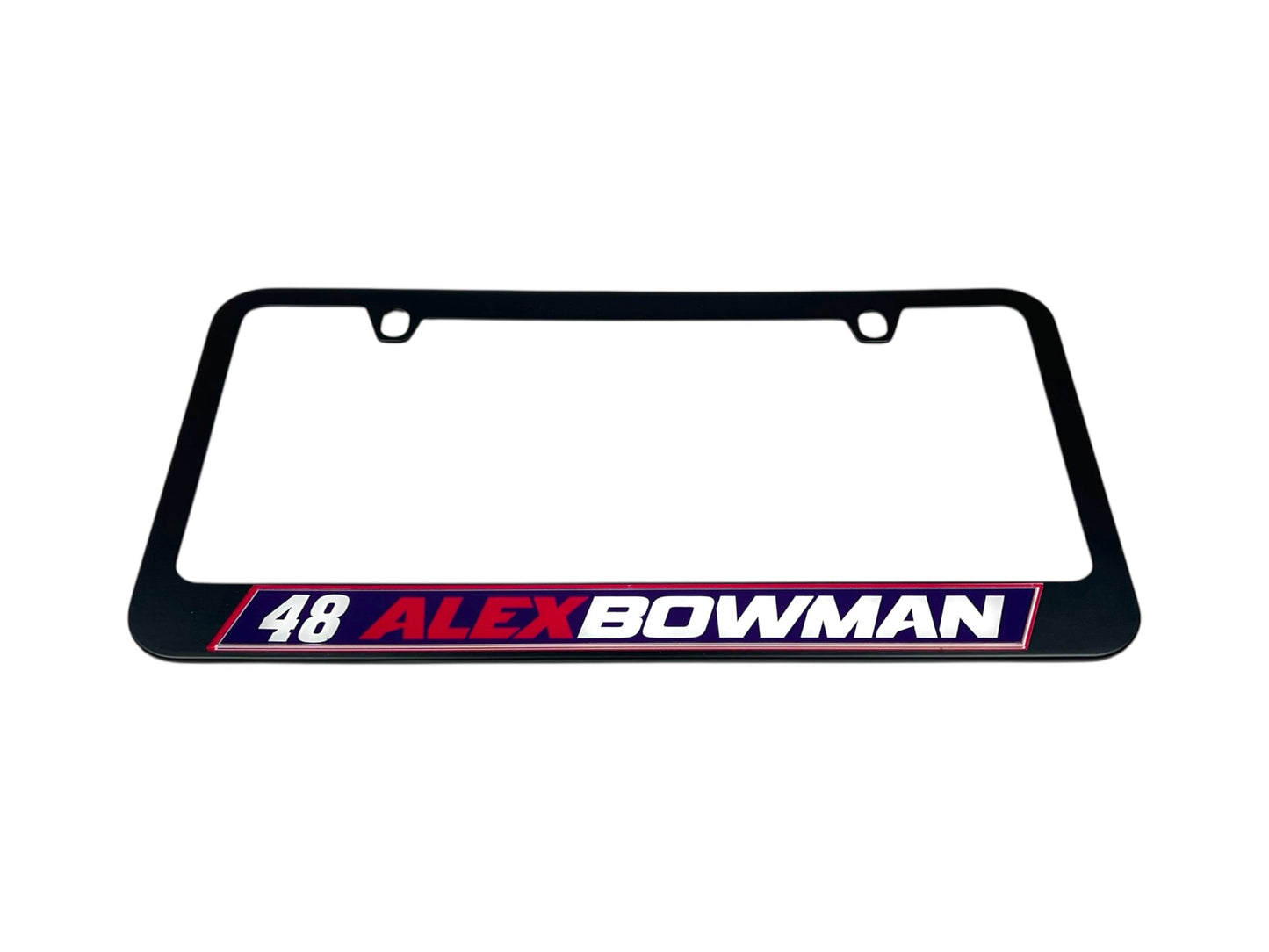 Alex Bowman #48 Ally Name Rail Black License Plate Frame