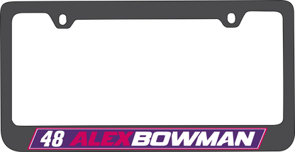 Alex Bowman #48 Ally Name Rail Black License Plate Frame