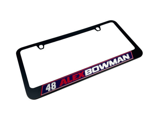 Alex Bowman #48 Ally Name Rail Black License Plate Frame