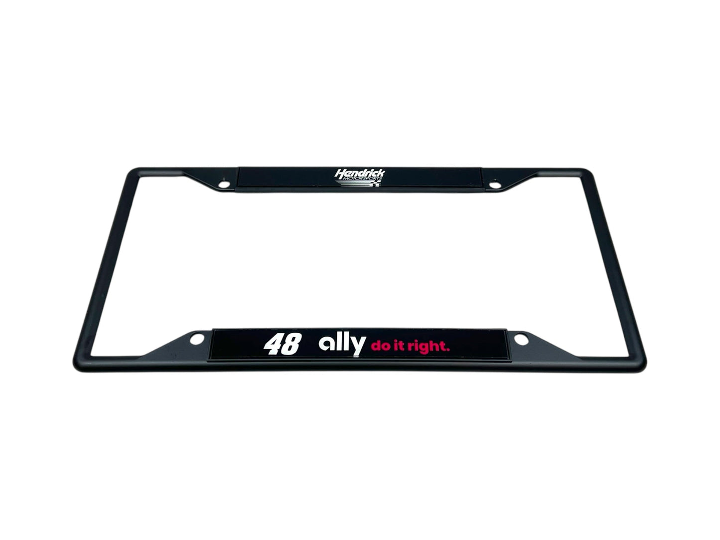 Alex Bowman #48 Ally Black License Plate Frame