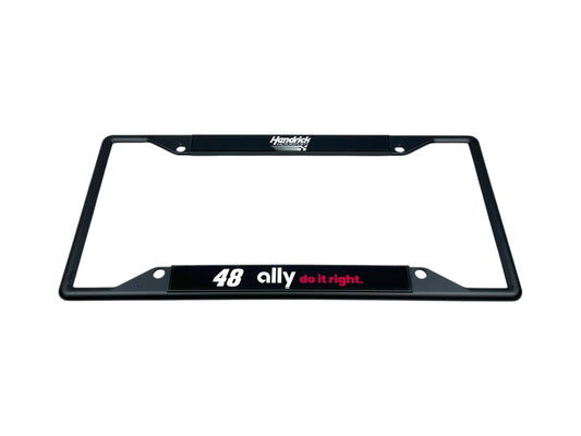 Alex Bowman #48 Ally Black License Plate Frame
