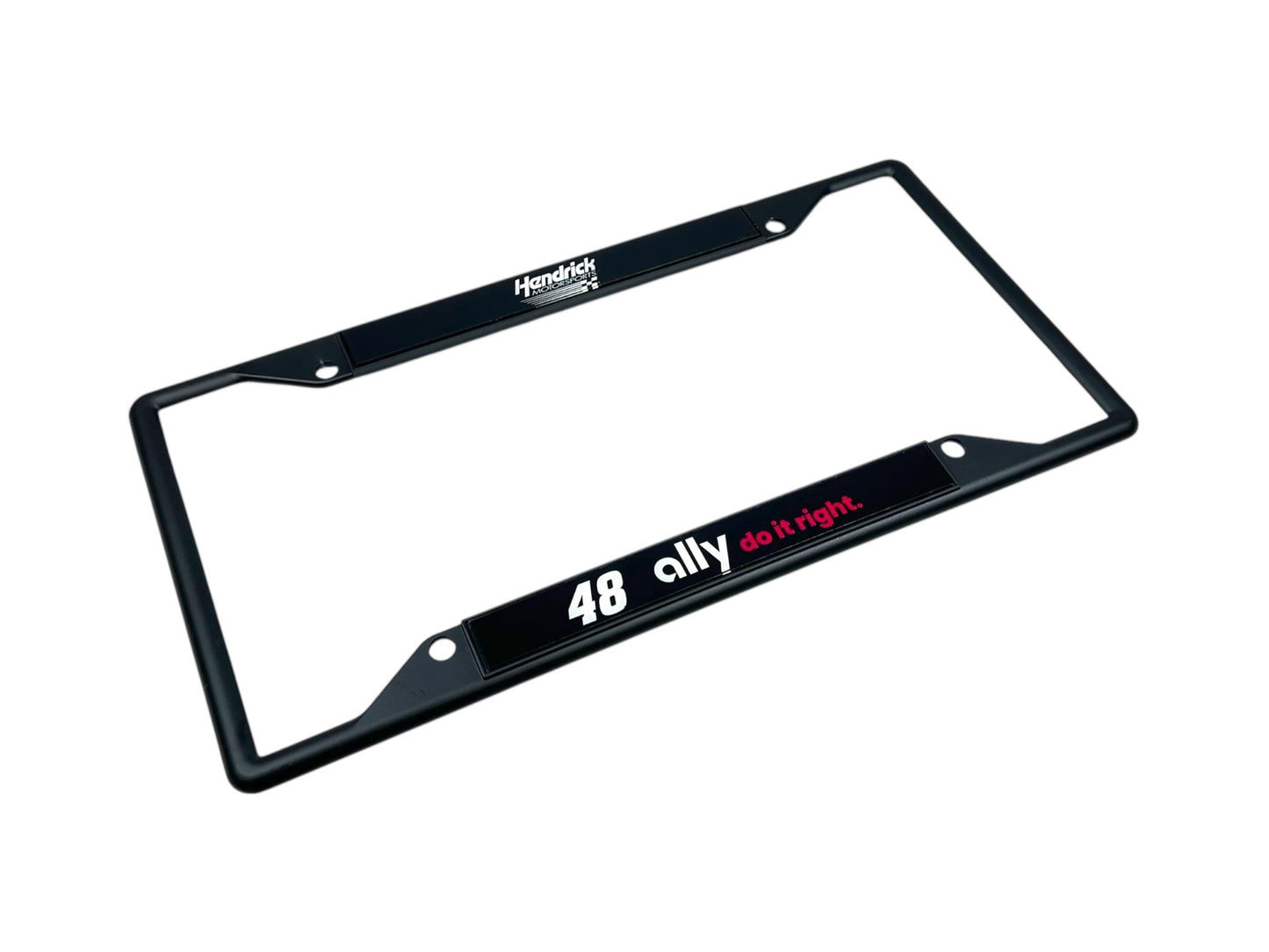 Alex Bowman #48 Ally Black License Plate Frame