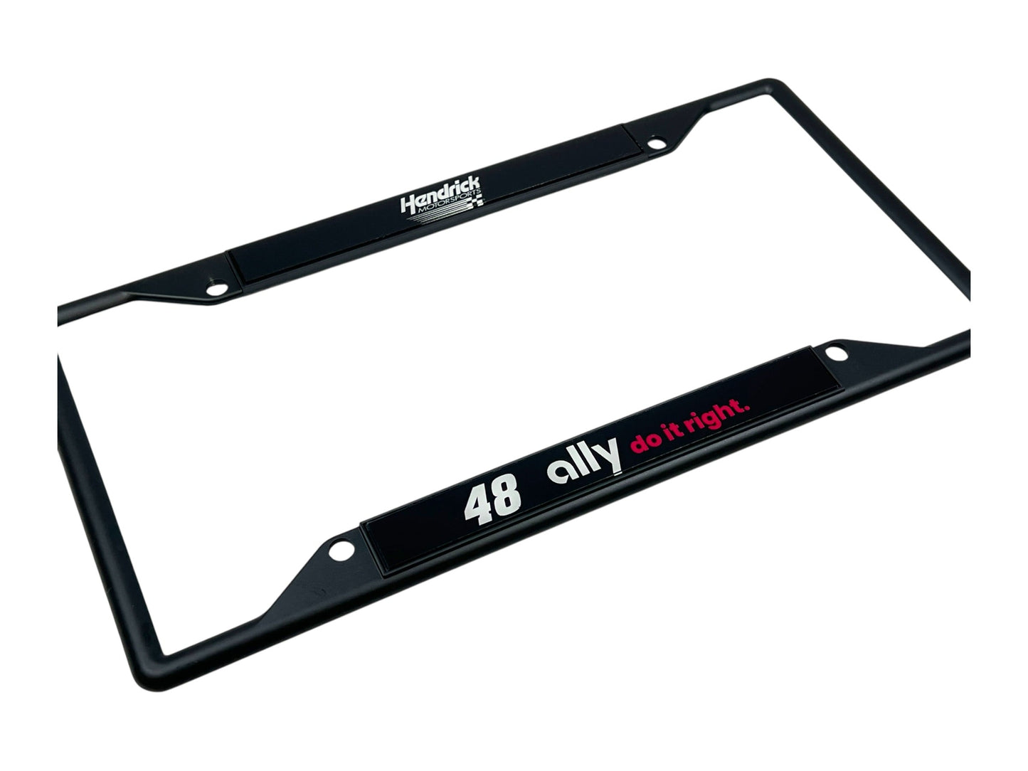 Alex Bowman #48 Ally Black License Plate Frame