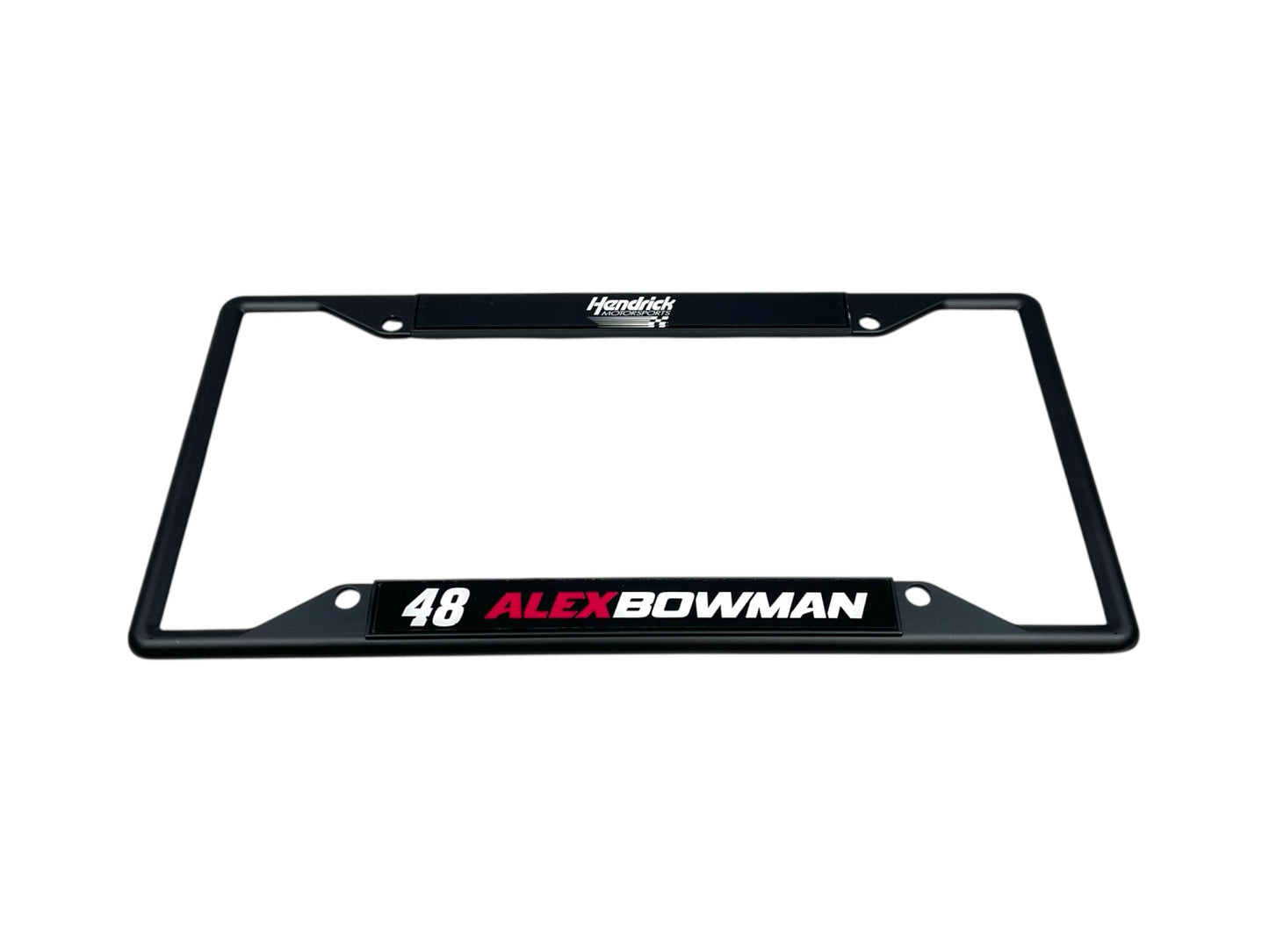 Alex Bowman #48 Ally Name Rail Black License Plate Frame